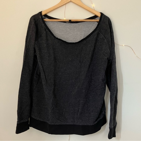 PACT Organic Charcoal Raglan Sweatshirt | L - Picture 2 of 9